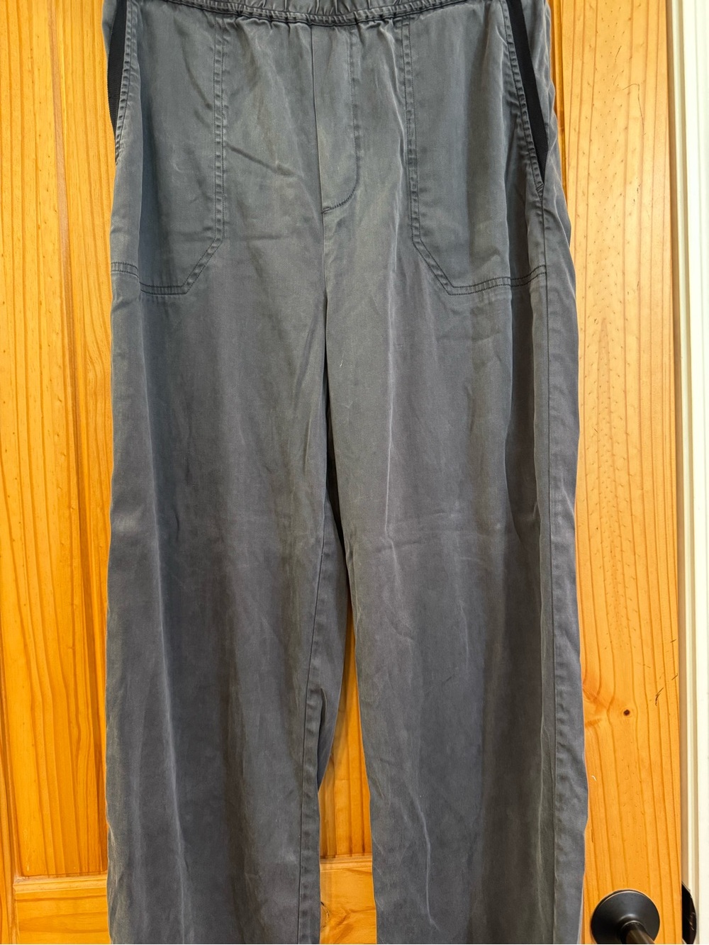 Soft Surroundings Wide Leg Pants in Slate Blue